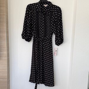 Nanette Lepore Black and White Polka Dot Dress
